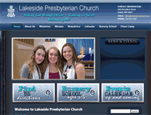 Tablet Screenshot of lakesidepreschurch.org